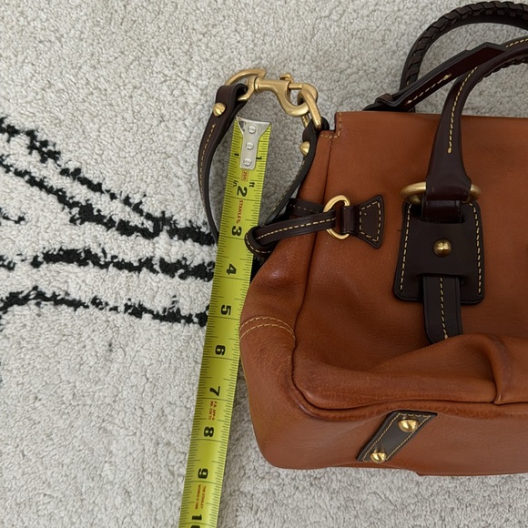 Dooney & Bourke Florentine Leather Stanwich Satchel with Dust Bag - Picture 9 of 9